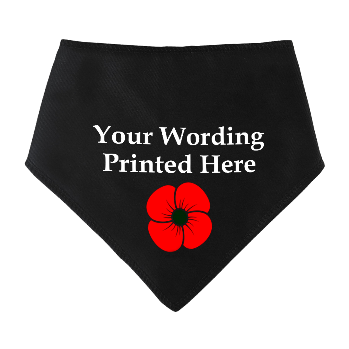 Poppy Any Wording Dog Bandana