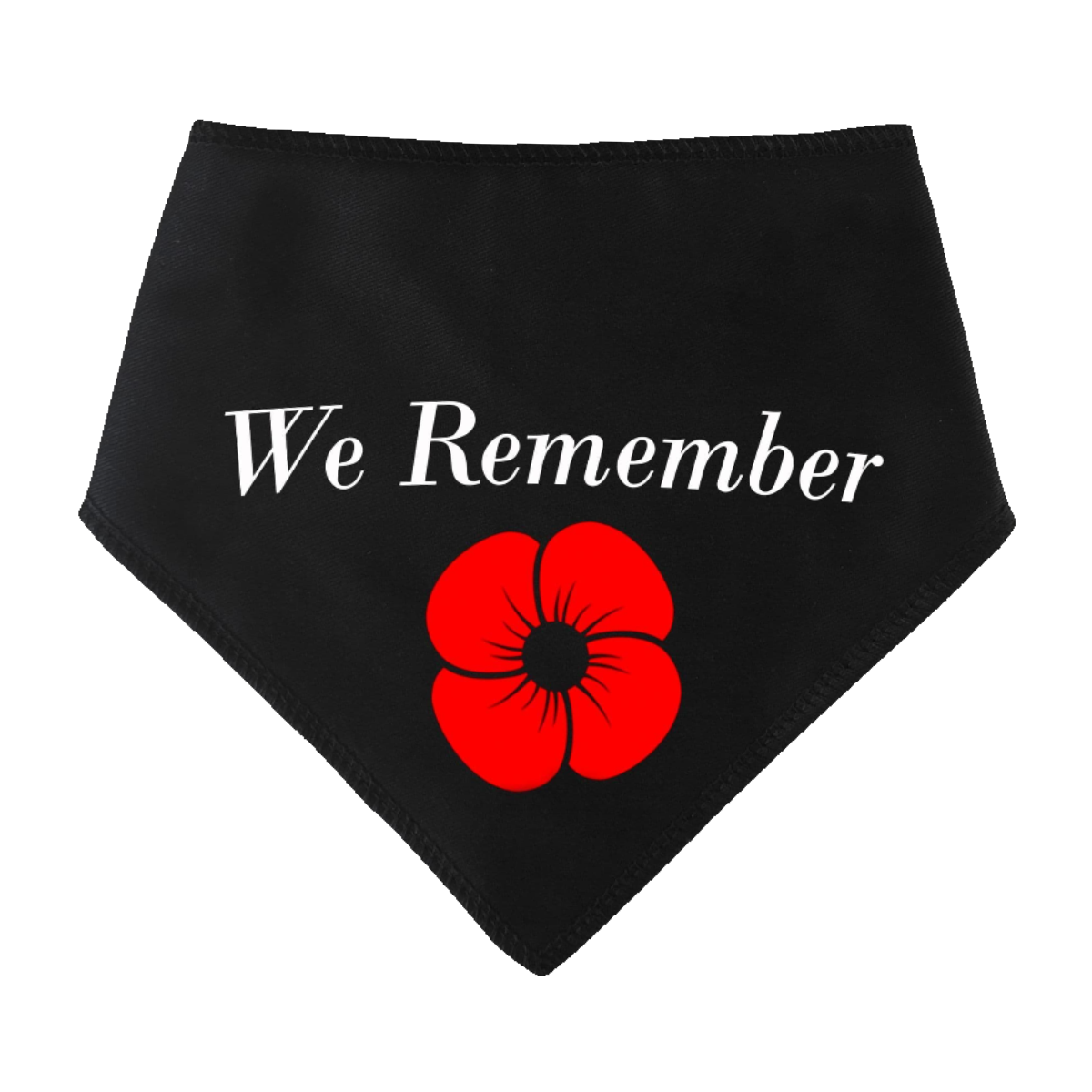 We Remember Poppy Dog Bandana