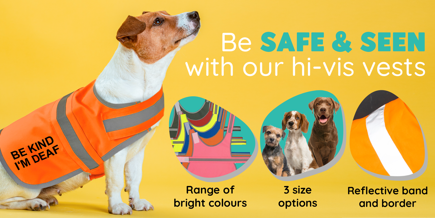 'Be Kind I'm Deaf' High Visibility Lightweight Coat