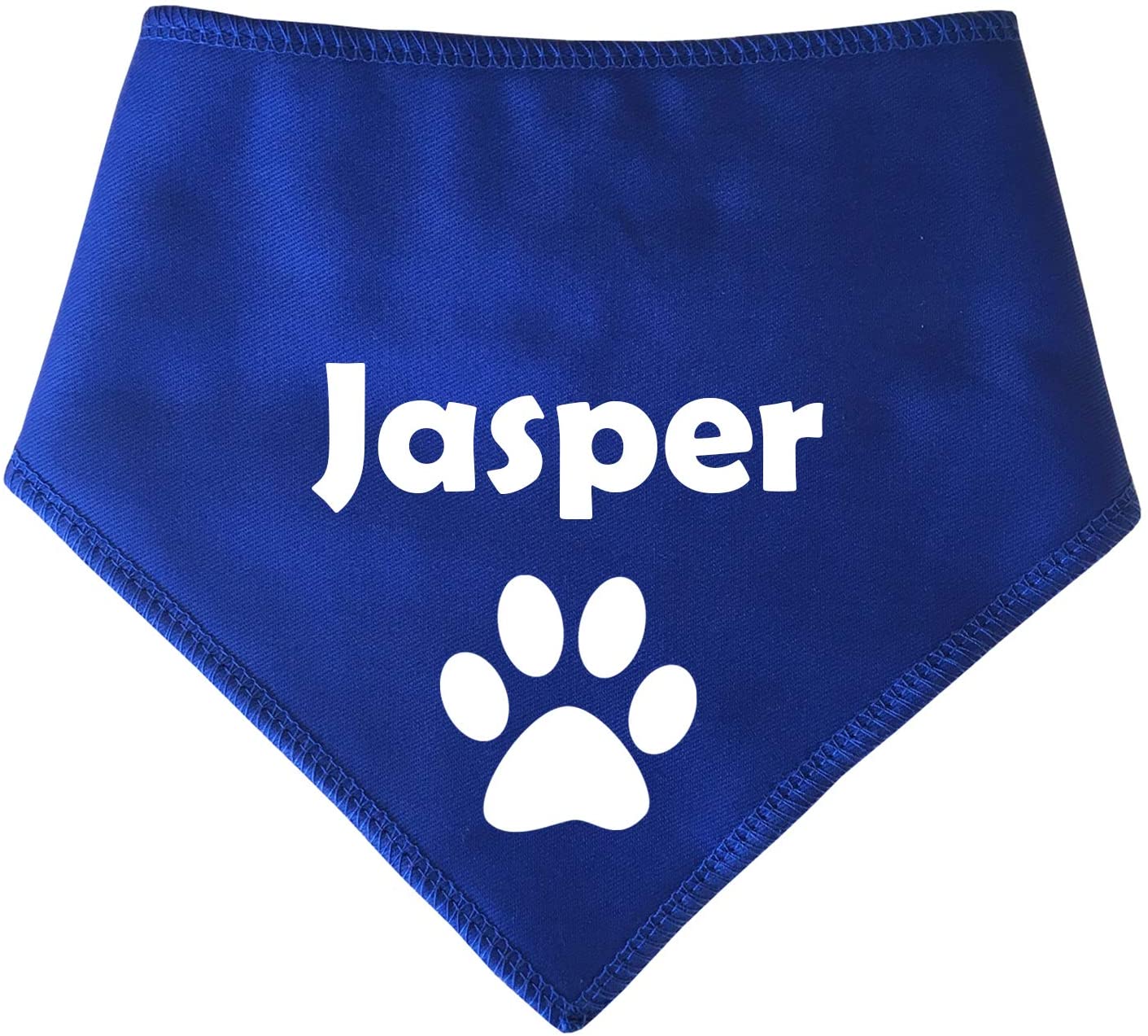 BLUE Paw Any Wording Or Name Dog Bandana
