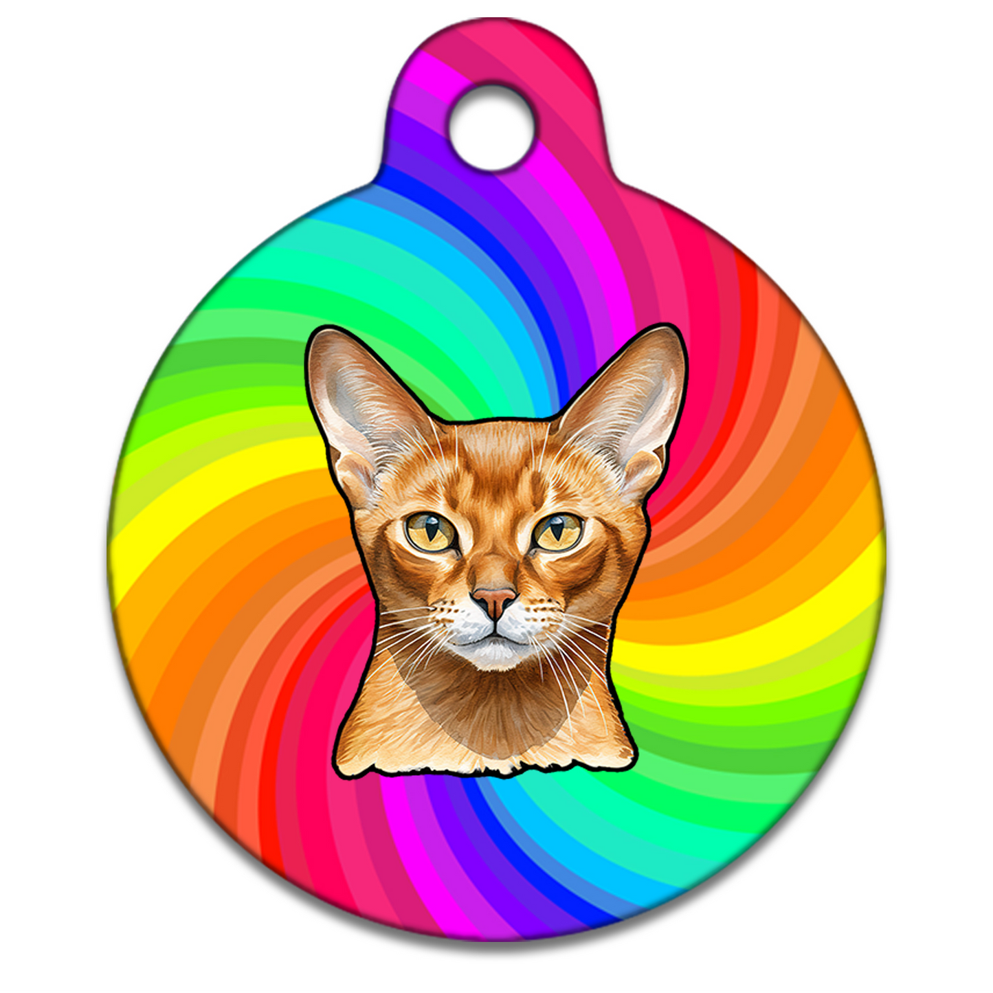 25mm Diameter Small Size - Abyssinian Cat