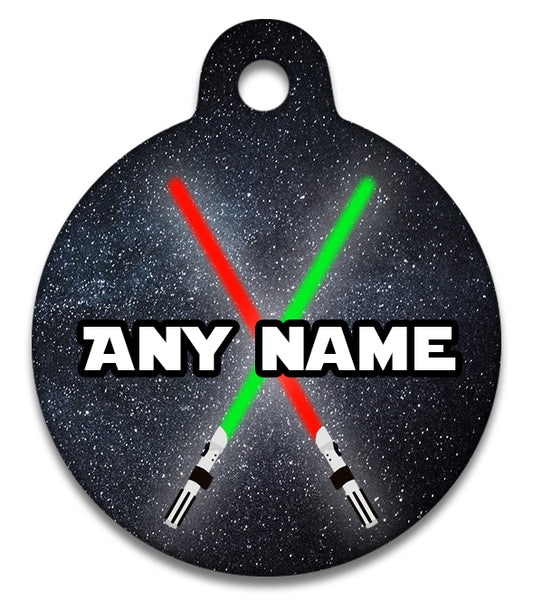 Star Paws Crossover Lightsaber - Pet ID Tag