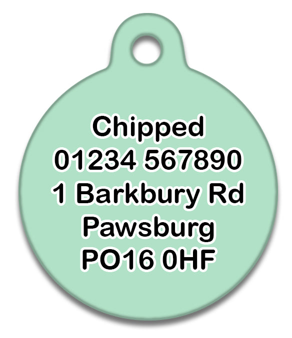 Pink & Mint Doughnuts - Pet ID Tag