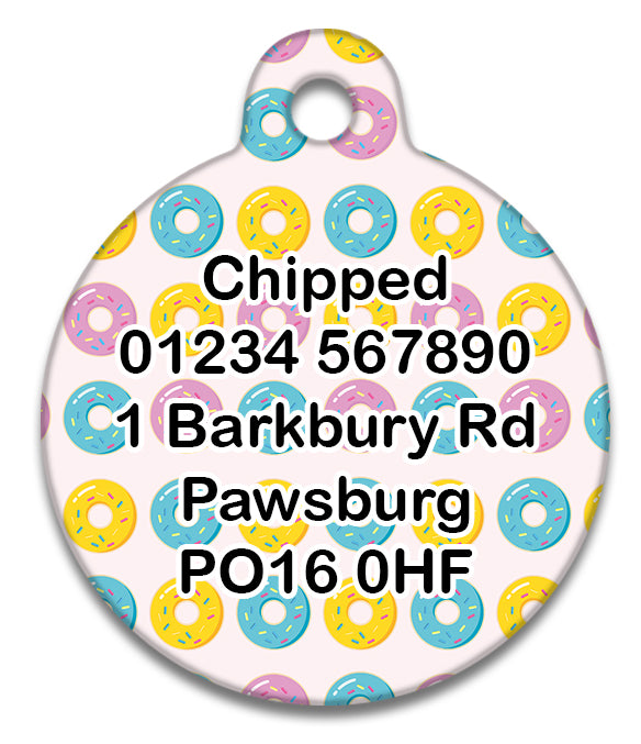 Mini Pastel Doughnuts - Pet ID Tag