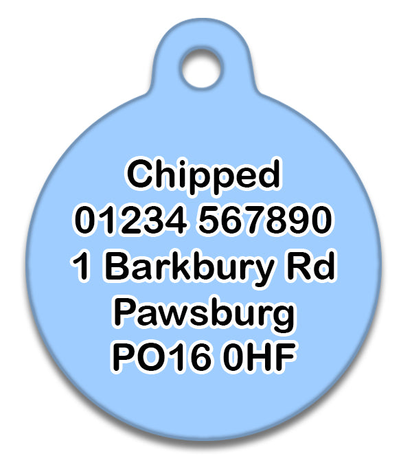 Cornflower Blue - Pet (Dog & Cat) ID Tag