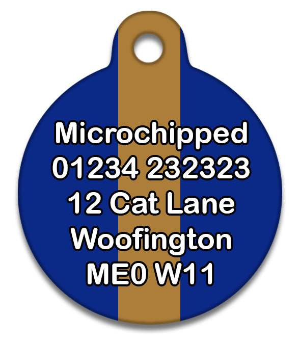 Ravenpaw Tie Colours - Pet ID Tag