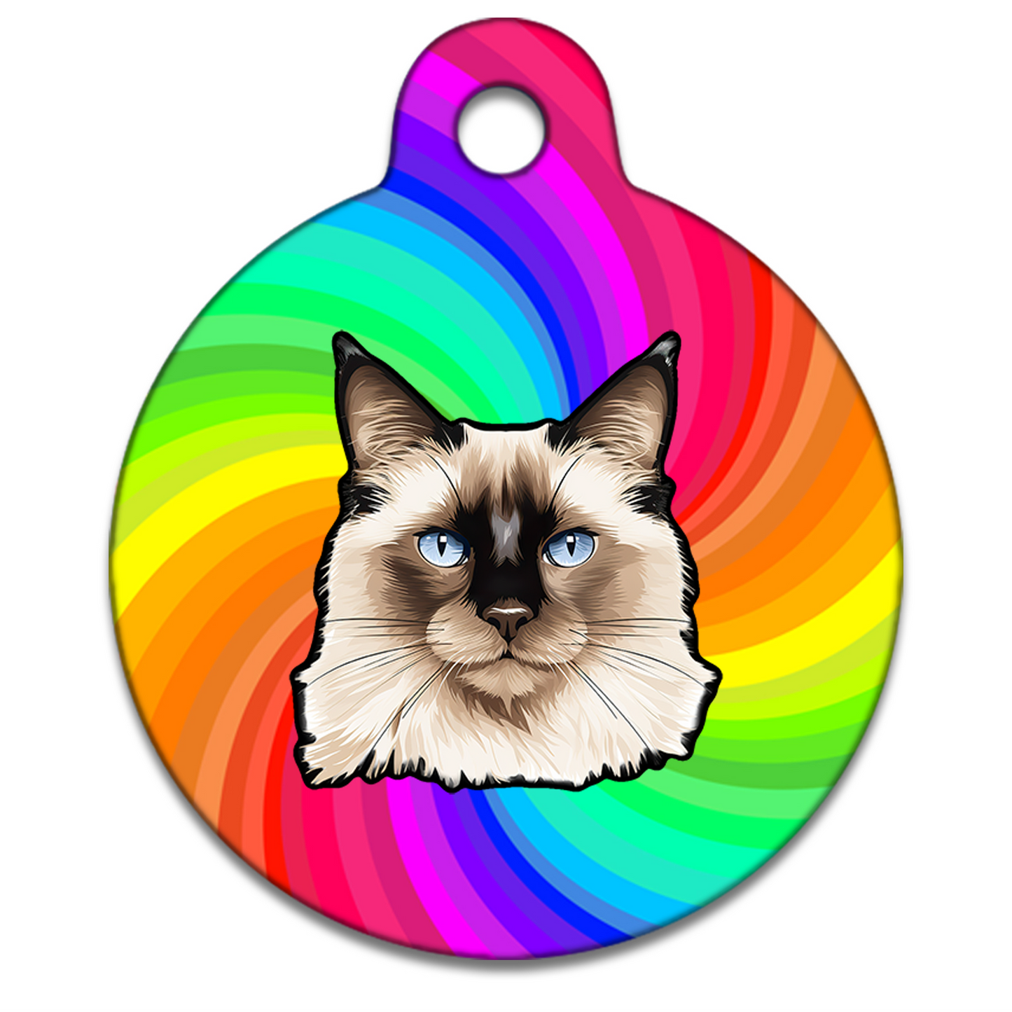 25mm Diameter Small Size - Balinese Cat
