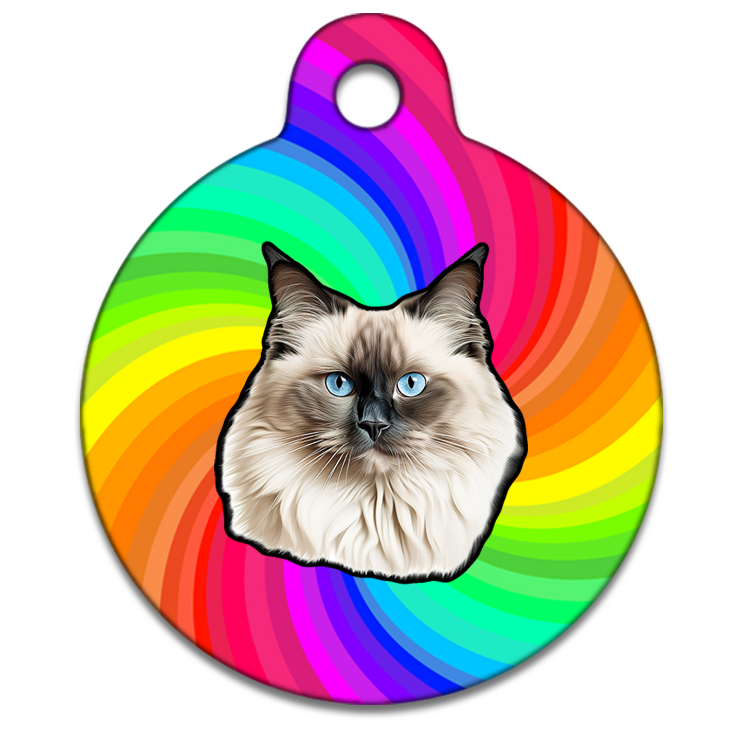 25mm Diameter Small Size - Birman Cat