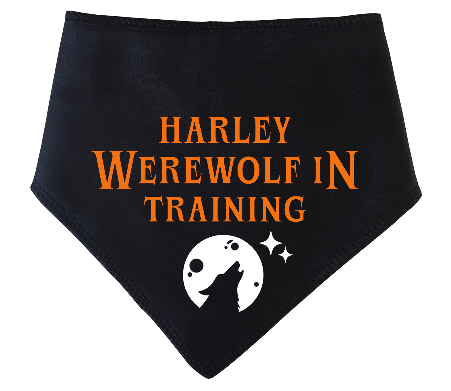 Werewolf In Training Personalised Dog Bandana