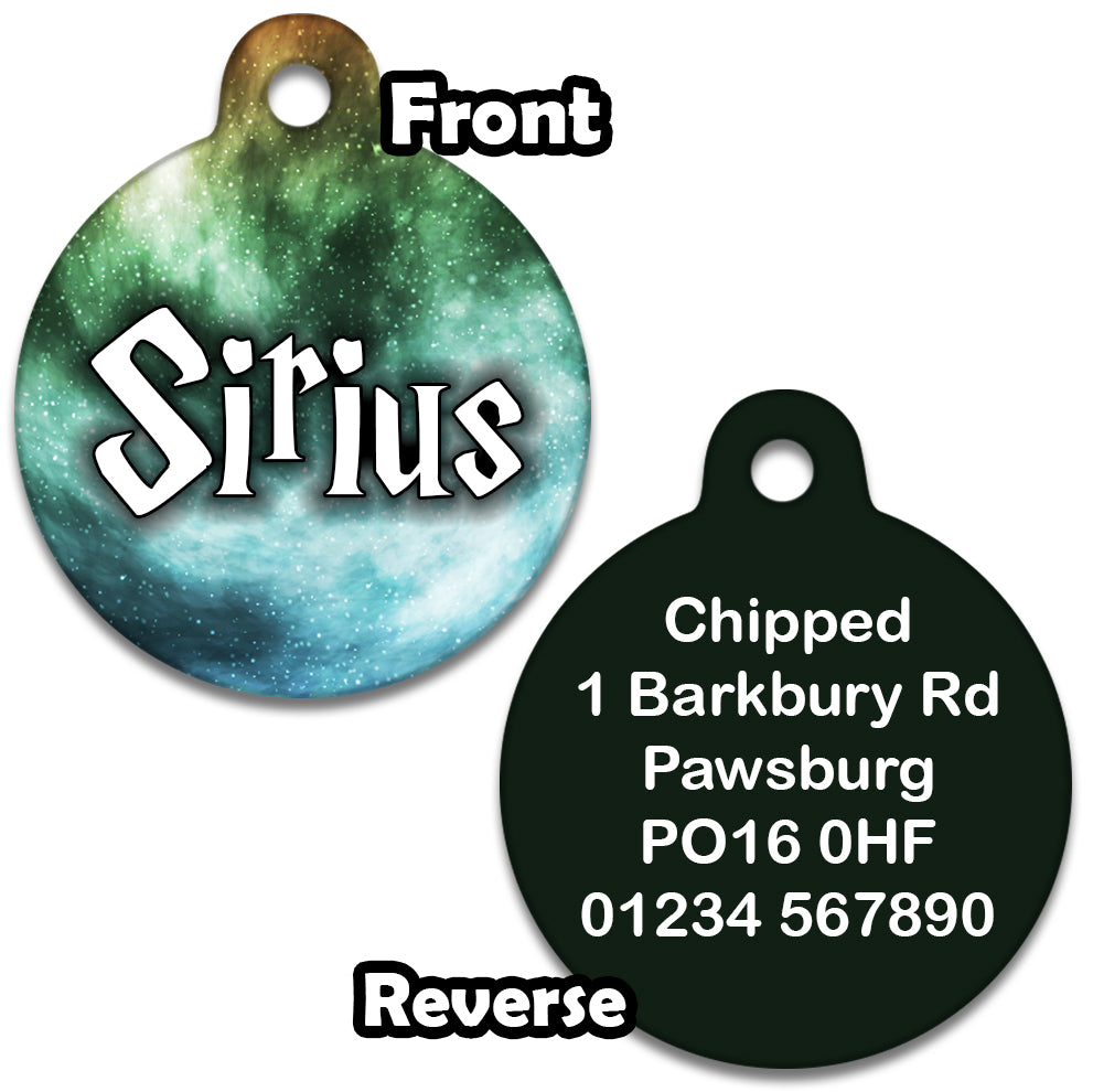 Wizard Spell Green Mist Pet ID Tag