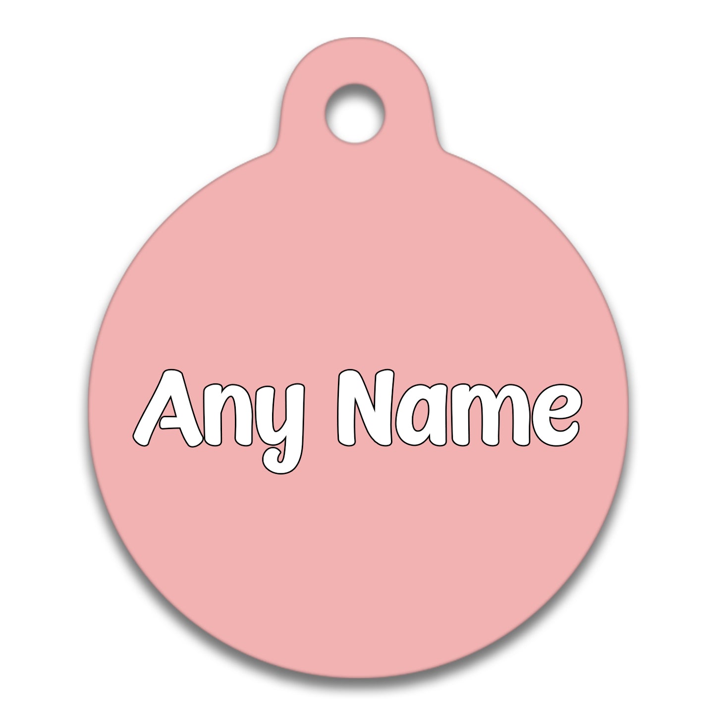 Blush Pink Plain Colour - Pet ID Tag