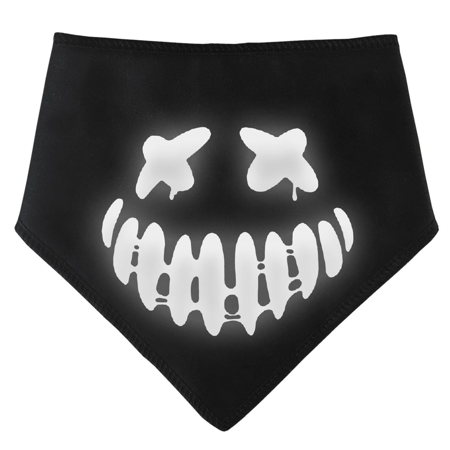 Creepy Smile Reflective Dog Bandana