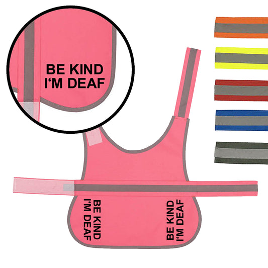 'Be Kind I'm Deaf' High Visibility Lightweight Coat