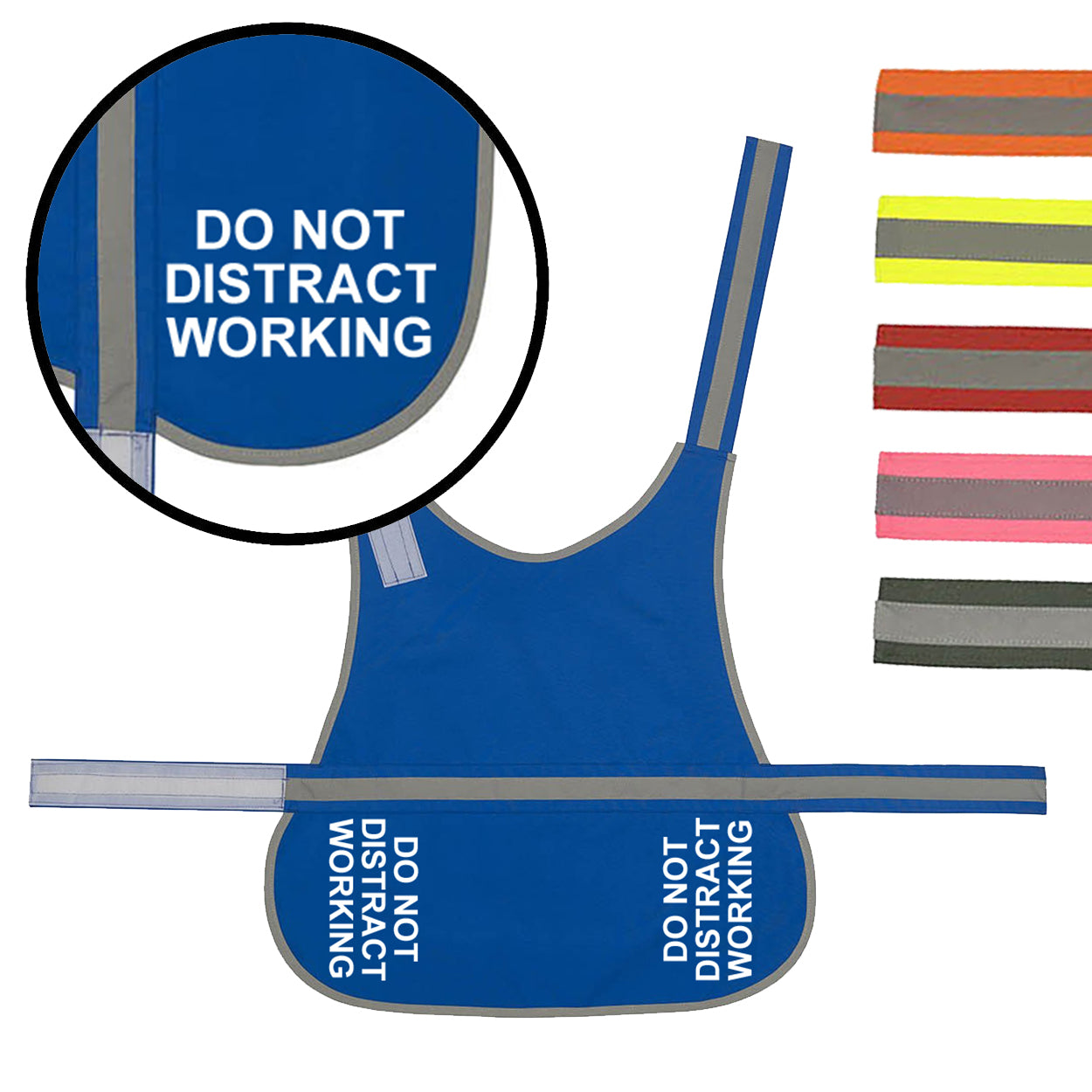 'Do Not Distract Working' High Visibility Lightweight Coat