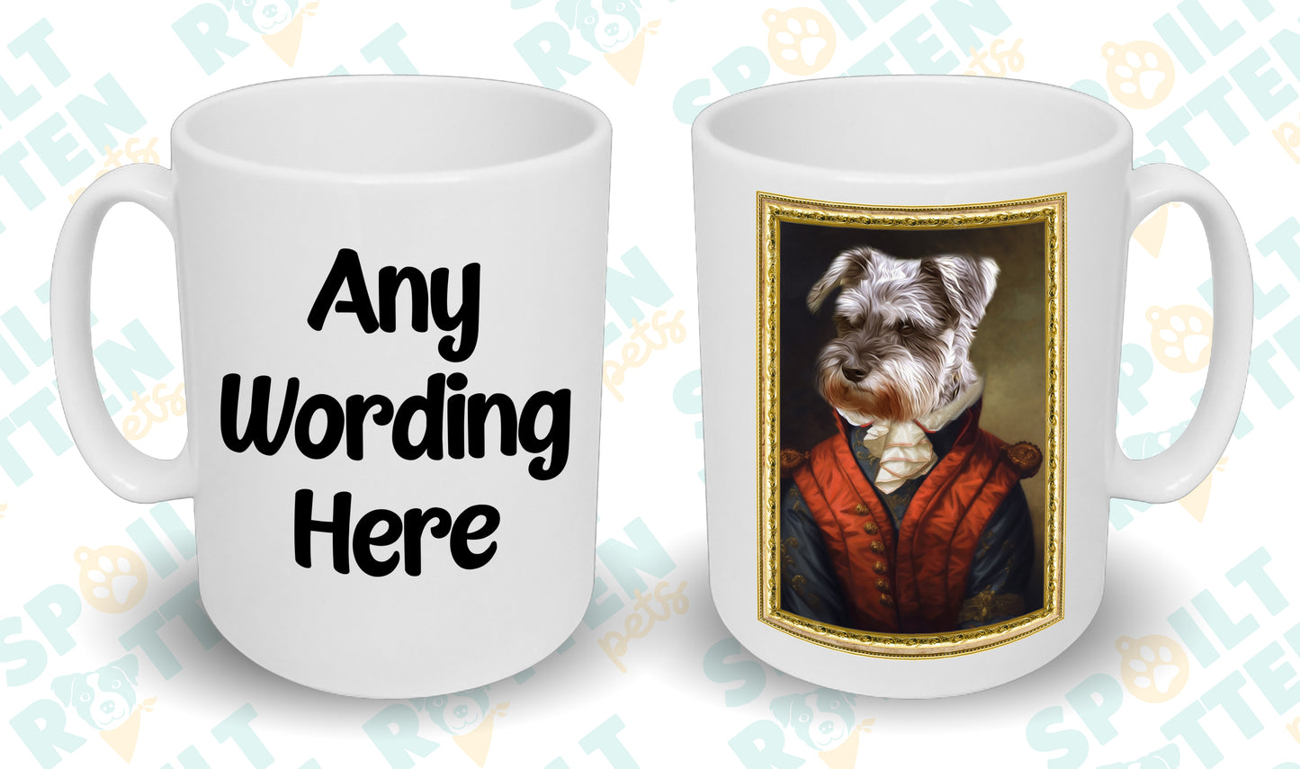 Red Satin Gentry Personalised Pet Portrait Mug - Add Your Own Photo