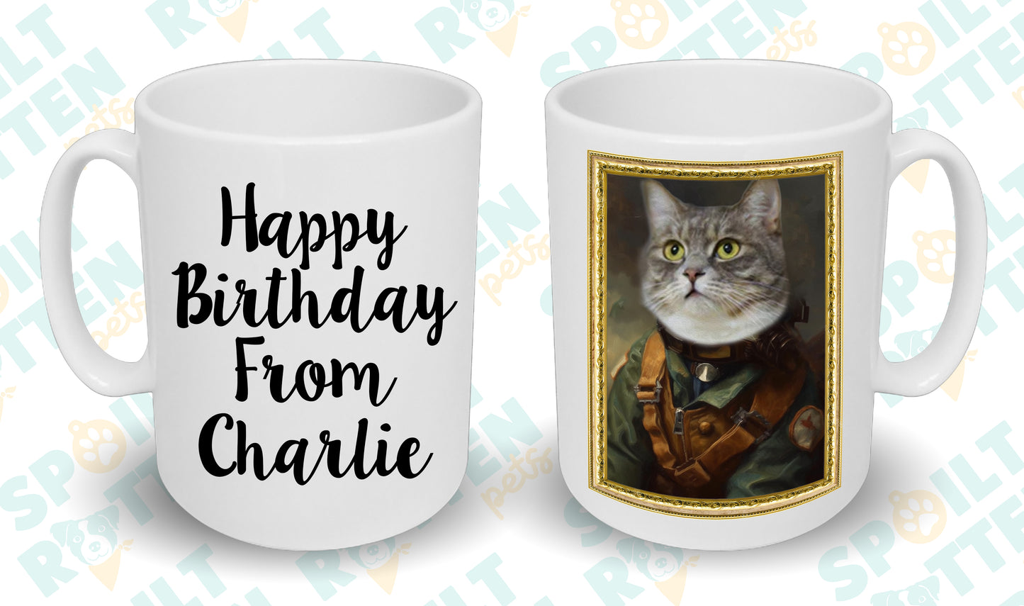 Pilot Personalised Pet Portrait Mug - Add Your Own Photo