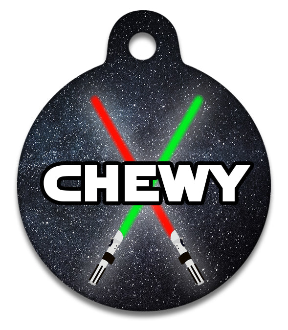 Star Paws Crossover Lightsaber - Pet ID Tag