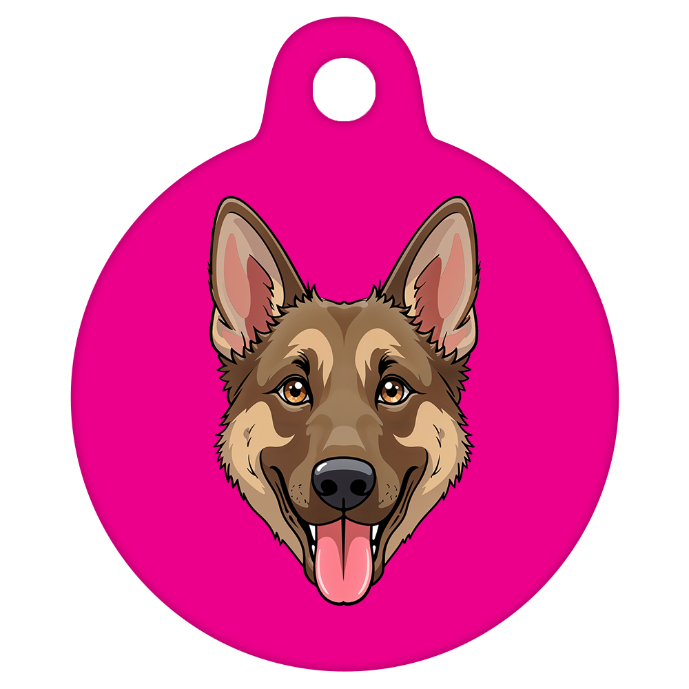 38mm Diameter Large Size - German Shepherd Dog