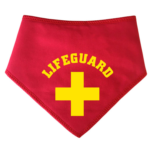 Lifeguard Yellow Baywatch Dog Bandana