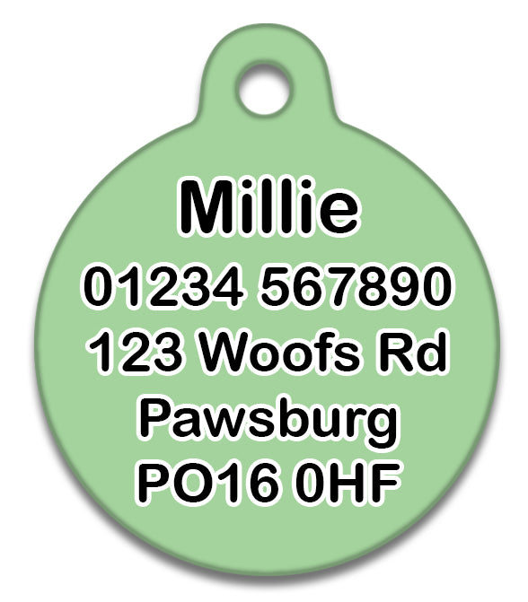 Lost As Fuck Green - Pet ID Tag