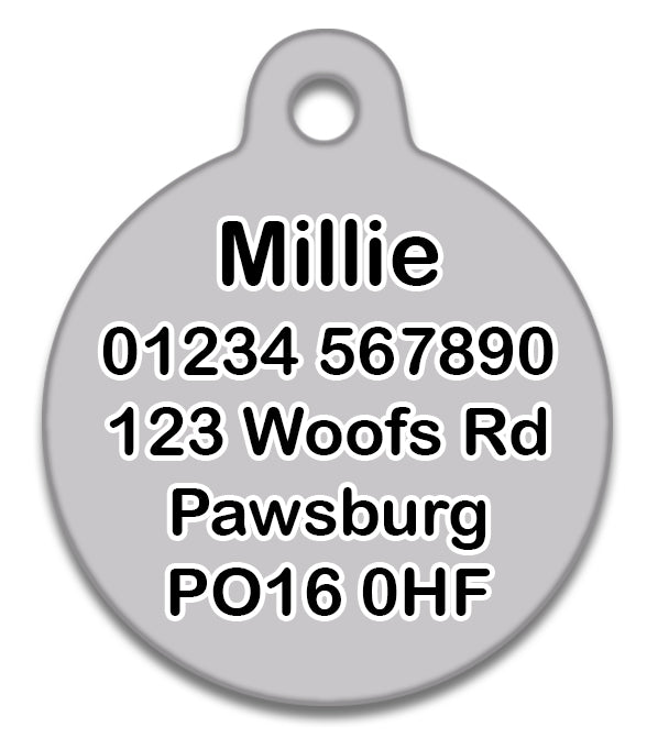 Lost As Fuck Grey - Pet ID Tag