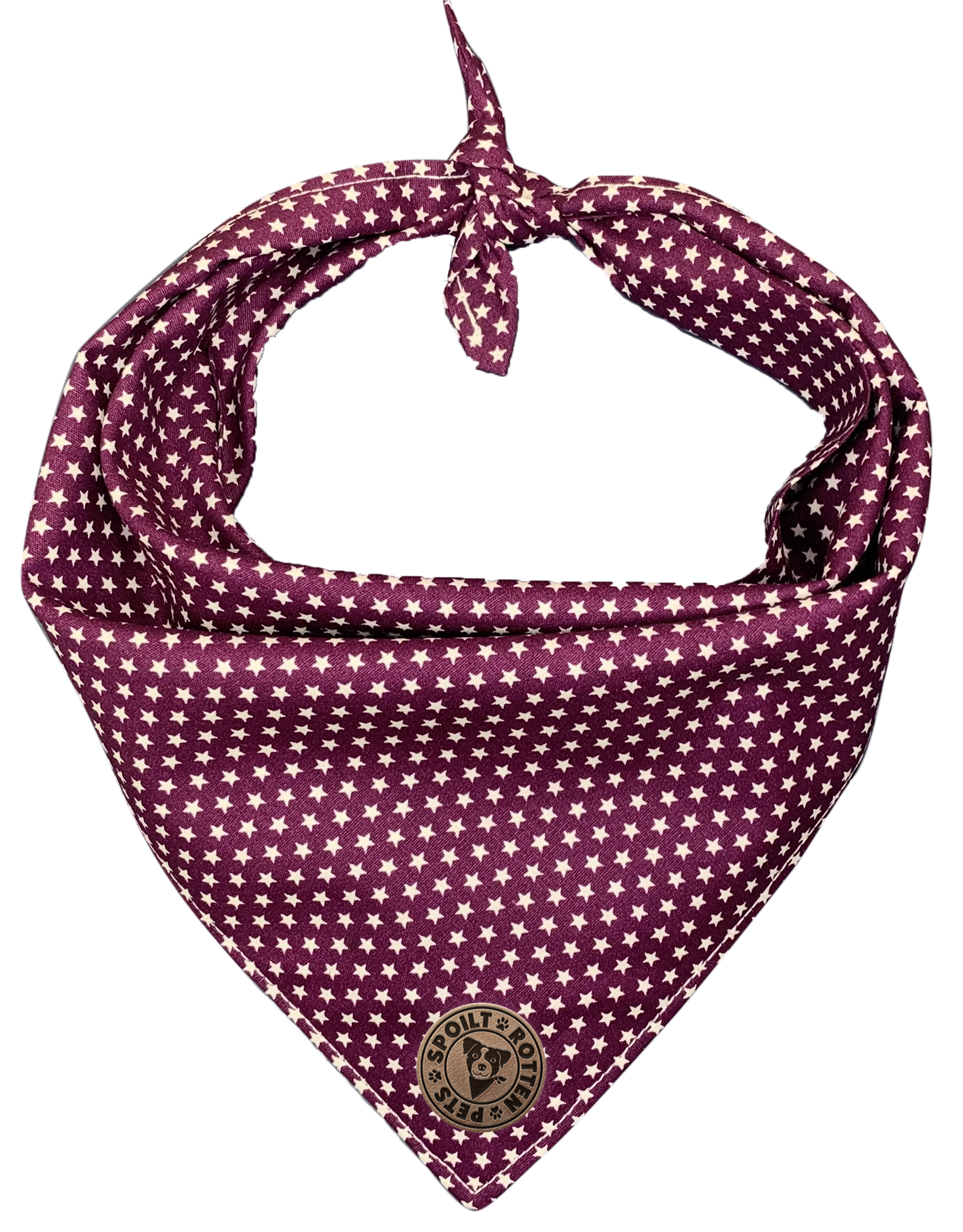 The Darlington - Mini Stars on Purple Tied Dog Bandana