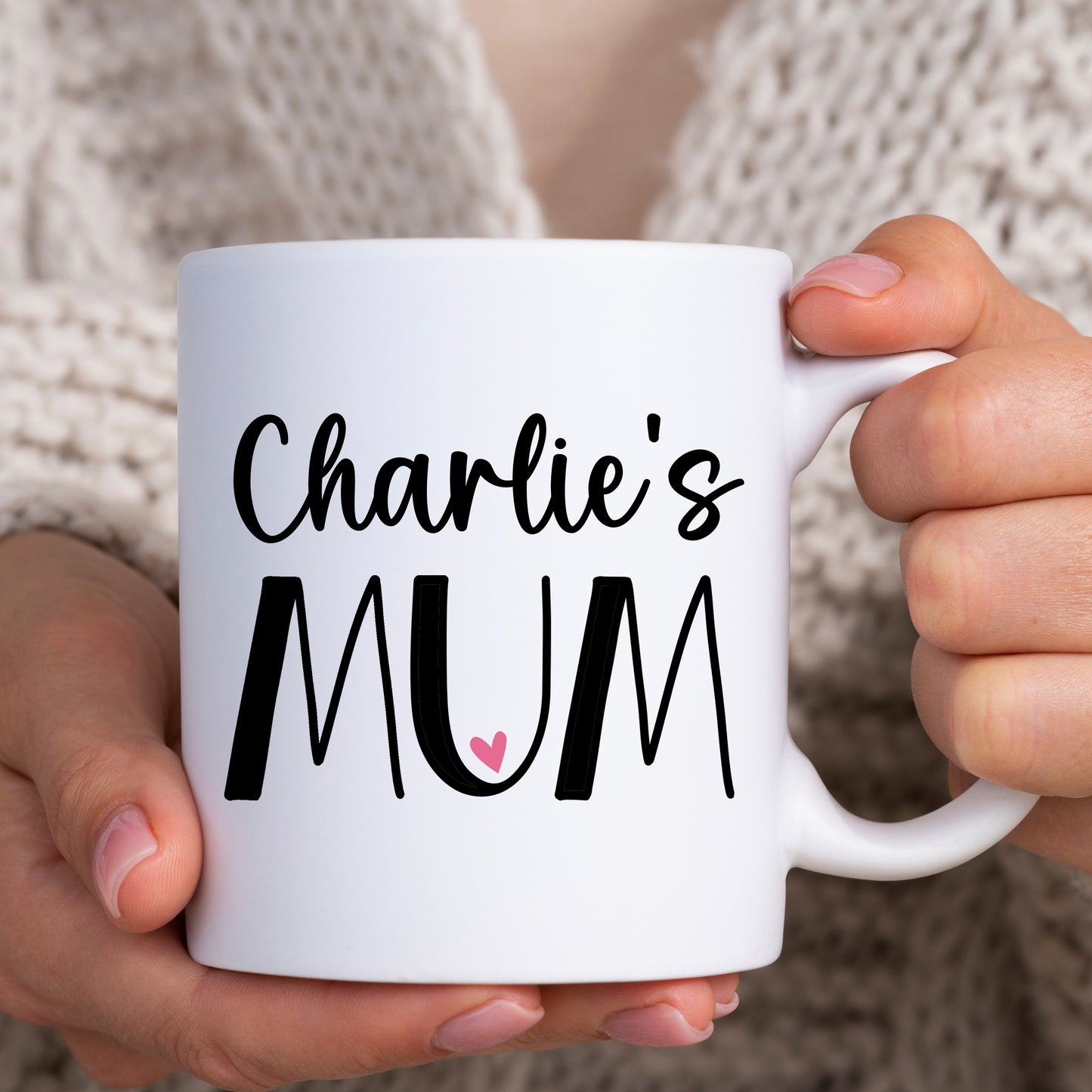 Cat Mum Mug Any Name & Custom Photo