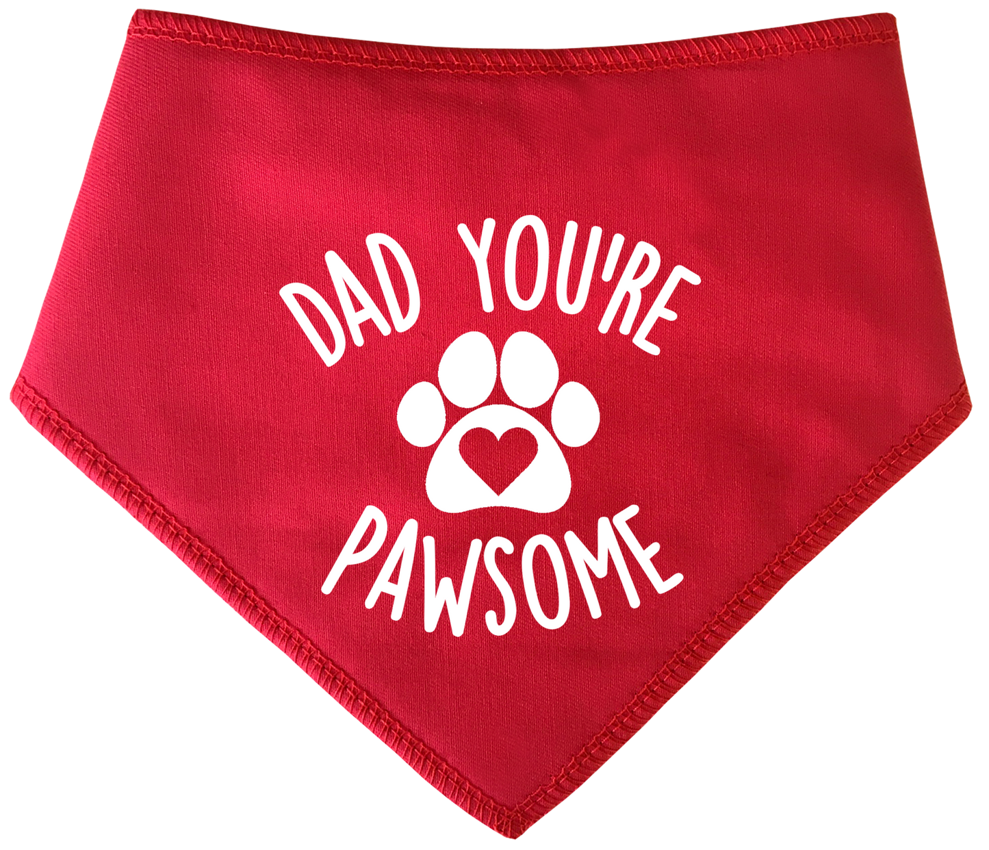 Dad You're Pawsome Dog Bandana