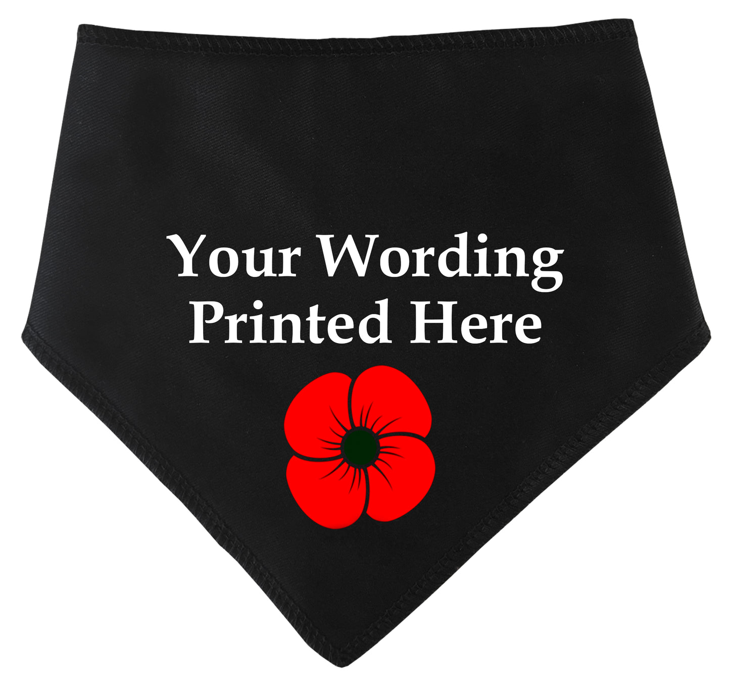 Poppy Any Wording Dog Bandana