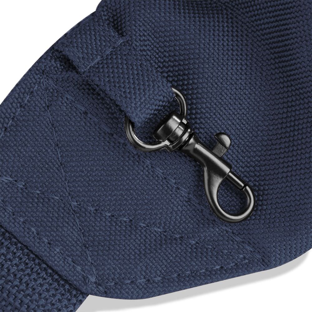 Waist or Crossbody Dog Walking Bag Navy Blue Personalised With Breed & Wording