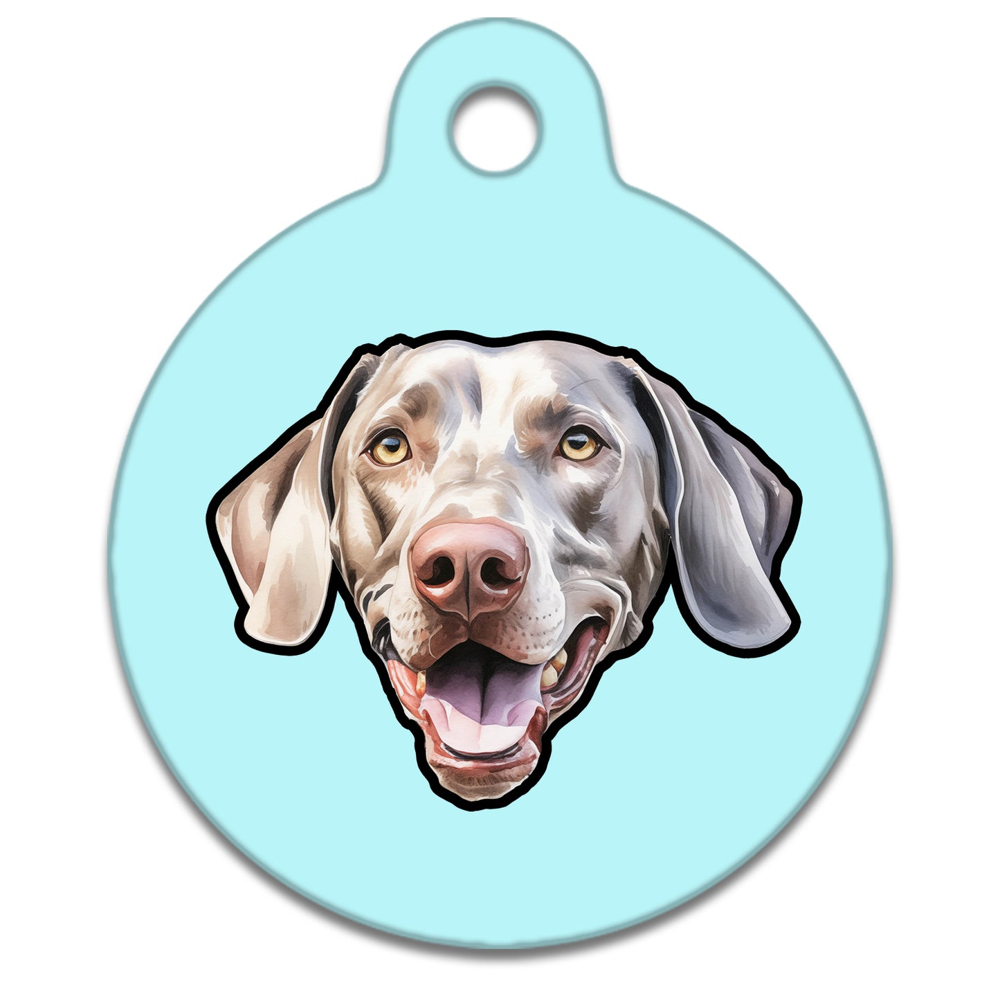 25mm Diameter Small Size - Weimaraner Dog