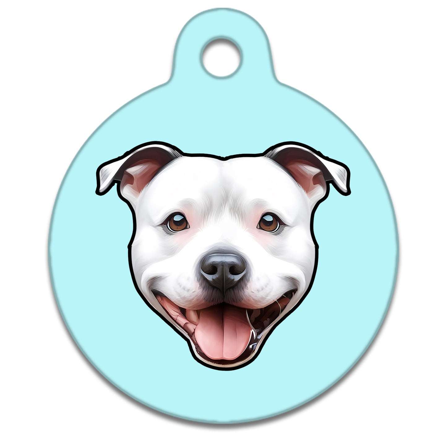 19mm Diameter Tiny Size - Staffie Dog