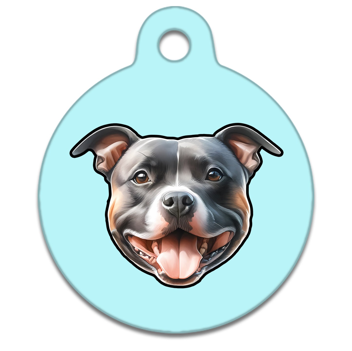 19mm Diameter Tiny Size - Staffie Dog