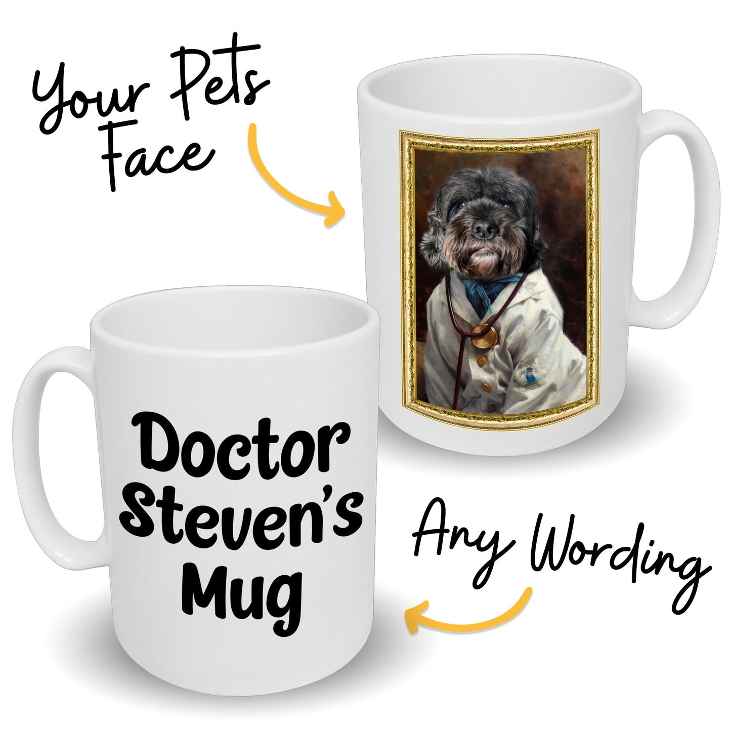 Doctor Custom Pet Portrait Mug - Add Your Own Photo