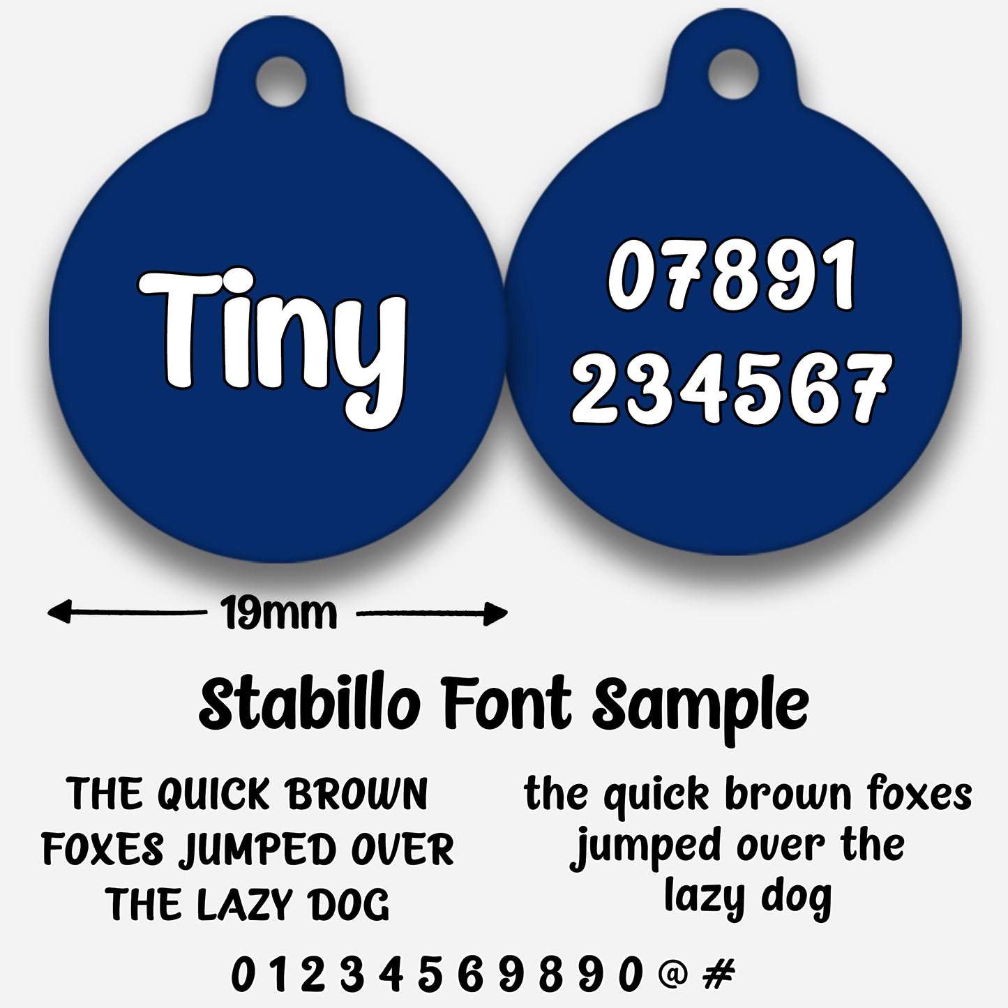 Navy - Pet ID Tag