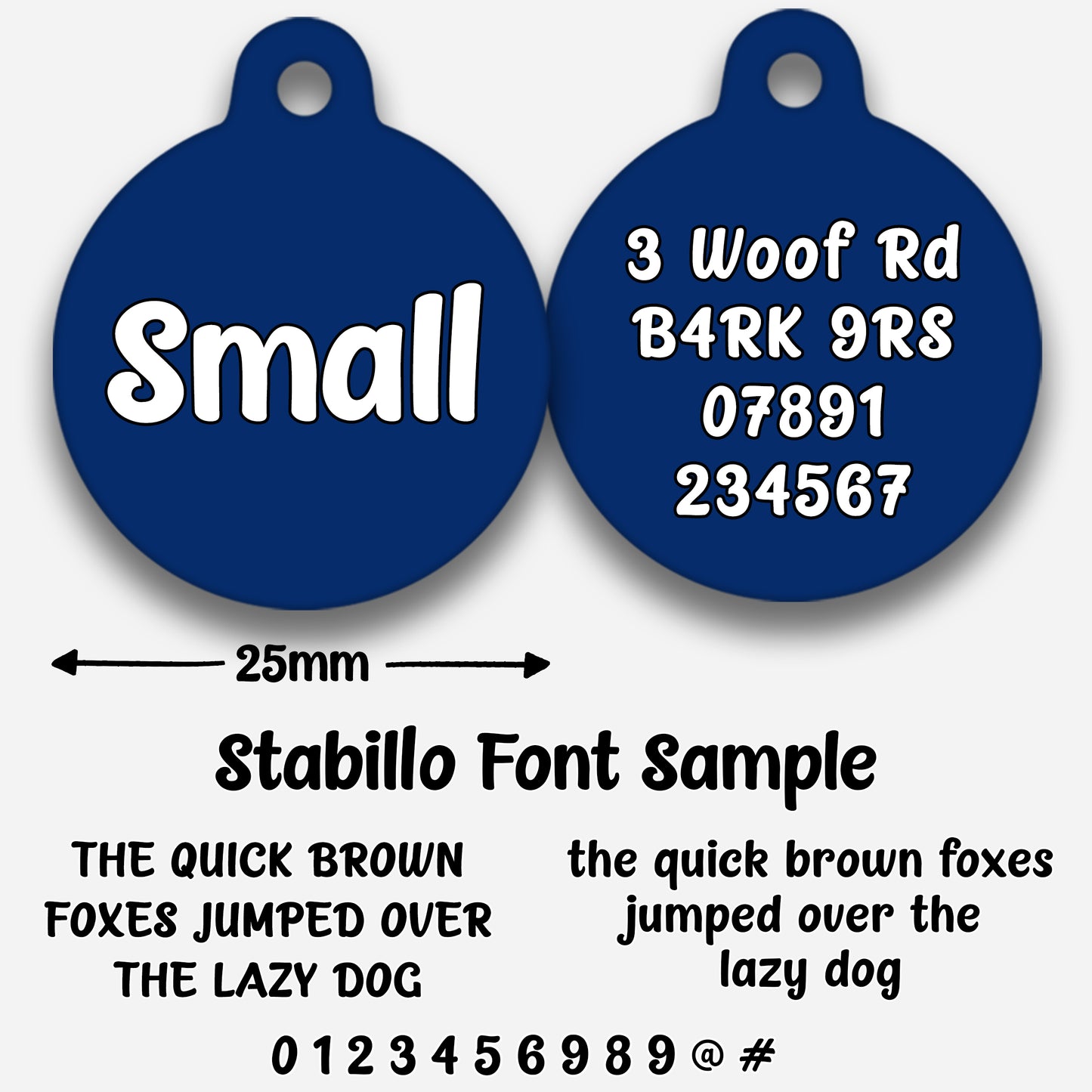 Navy - Pet ID Tag