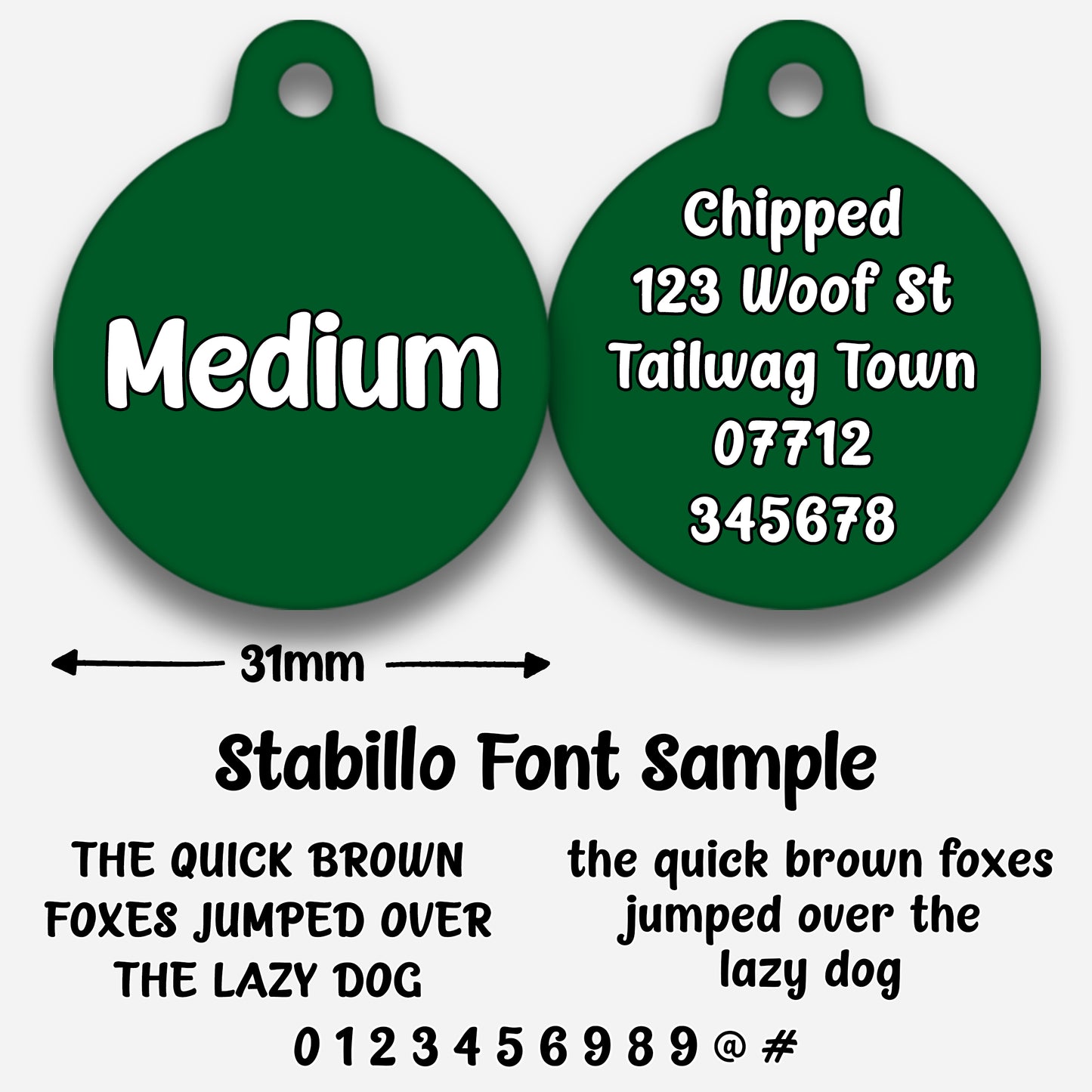 Pine - Pet ID Tag