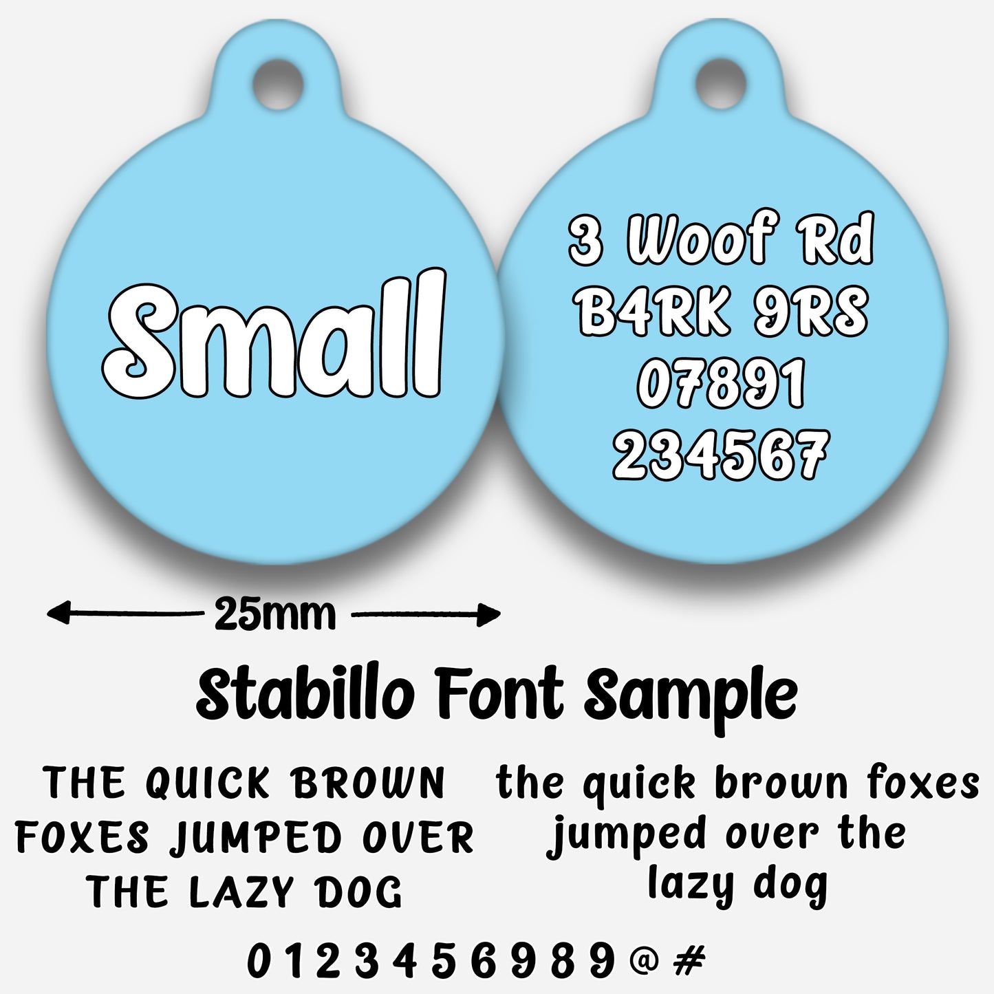 Sky Blue - Pet ID Tag