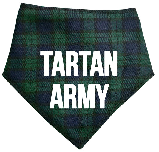 Tartan Army Blue Plaid Dog Bandana