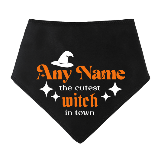 Cutest Witch In Town Personalised Dog Bandana