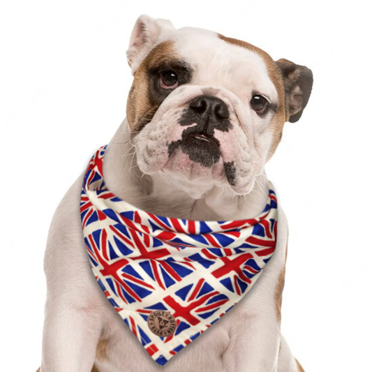 The London - Union Jack Tied Dog Bandana