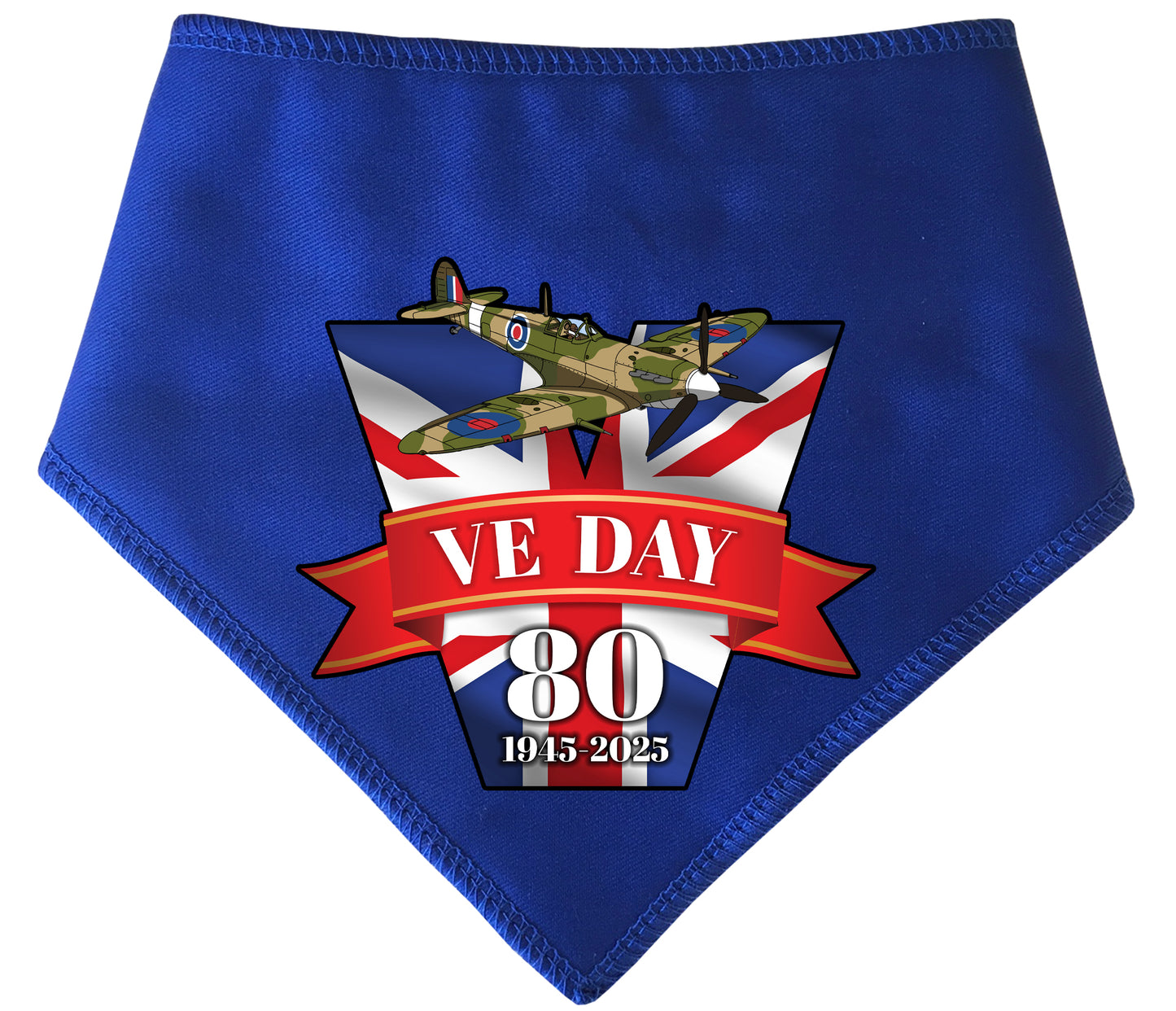 VE Day Victory 80 Years Commemorative Dog Bandana