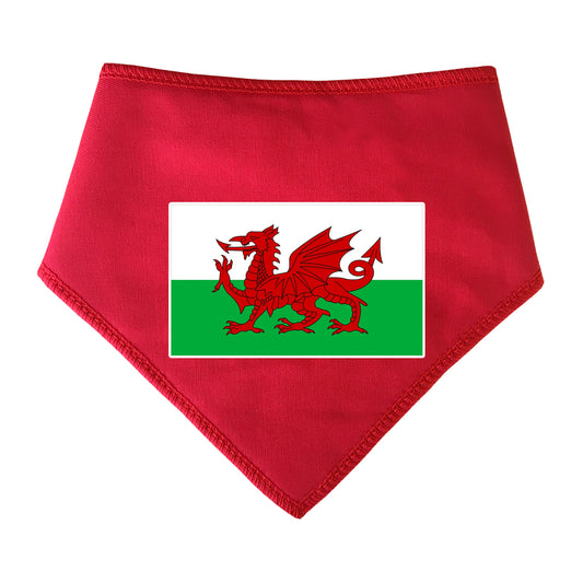 Wales Flag Red Dog Bandana