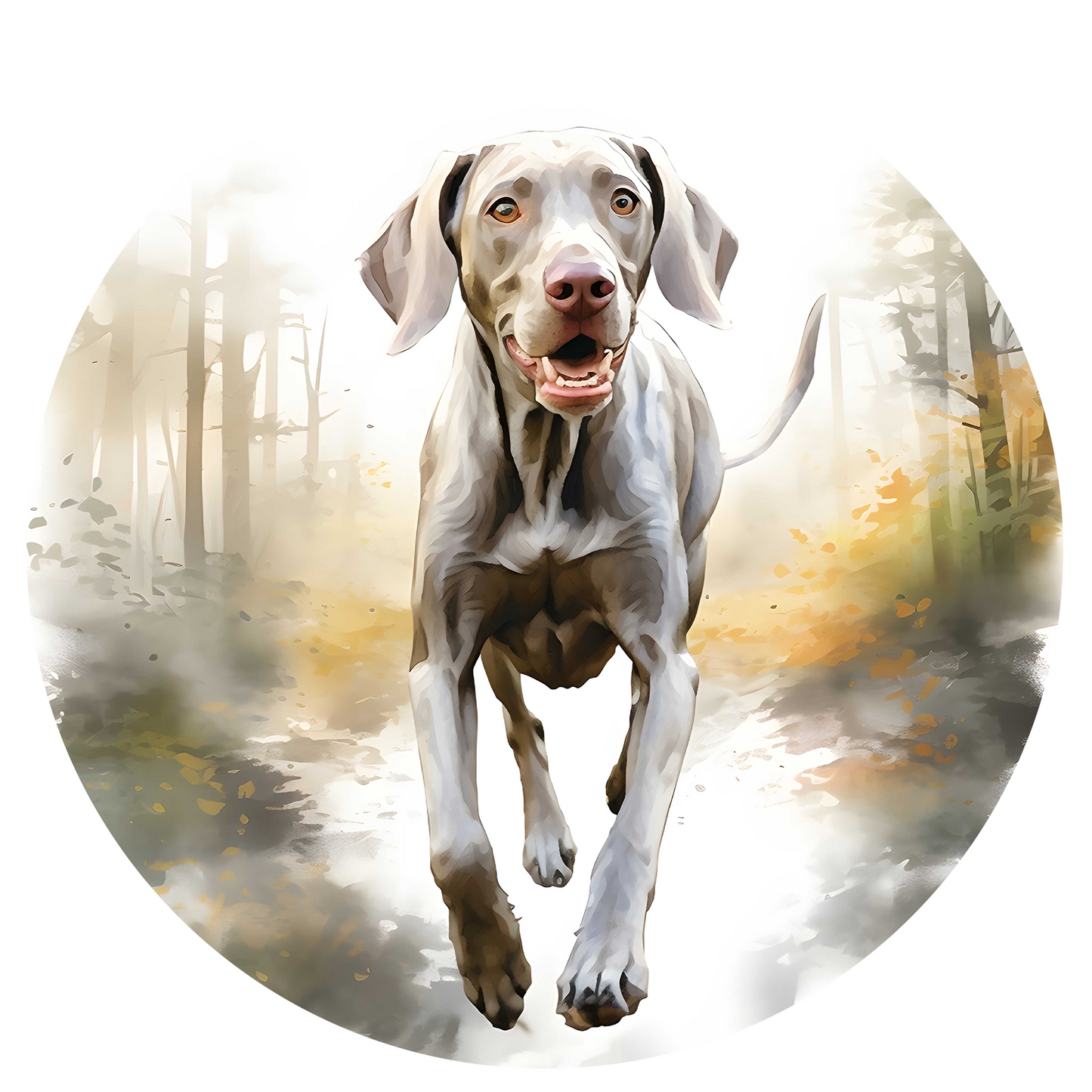 Black Any Breed Running Woodland Dog with Personalised Name Backpack