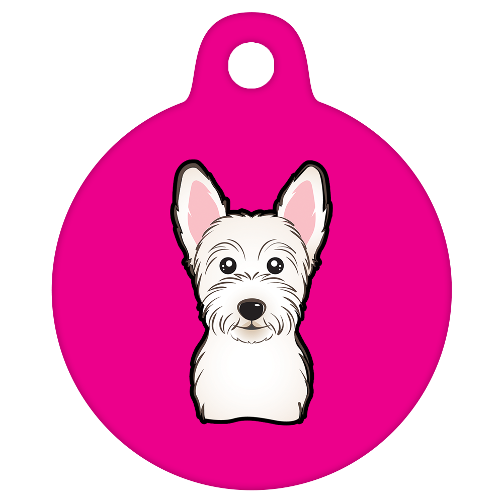 38mm Diameter Large Size - West Highland Terrier Dog