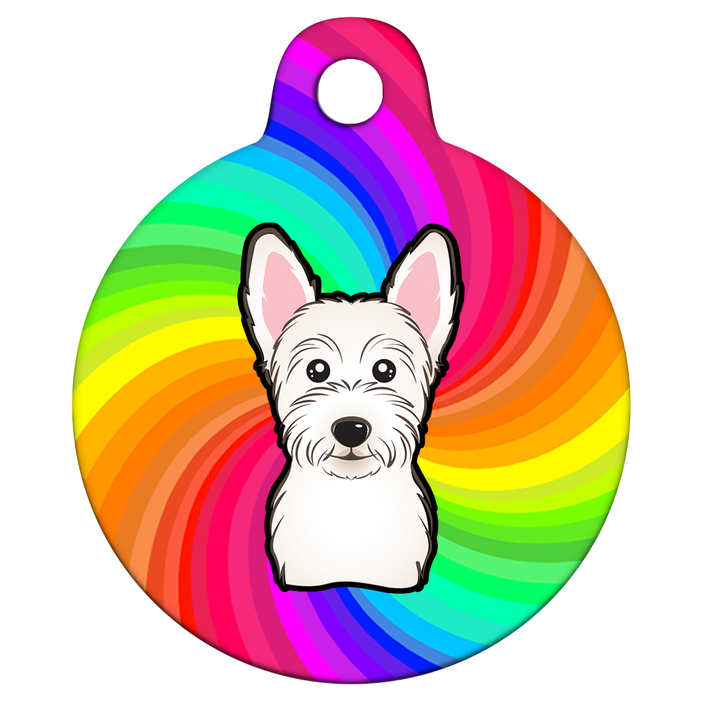 38mm Diameter Large Size - West Highland Terrier Dog