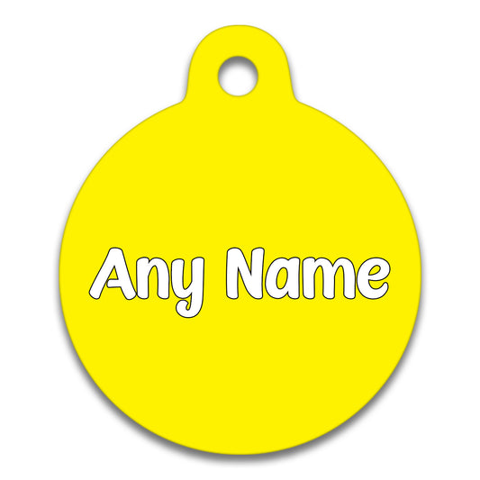 Yellow - Pet ID Tag
