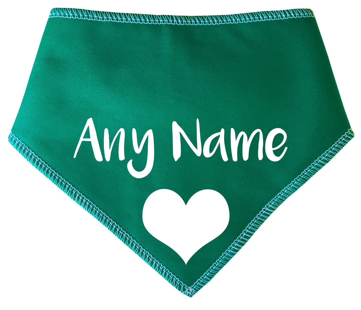 Black Heart Any Wording Or Name Dog Bandana