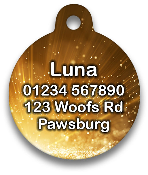 Gold Call My Muggle - Pet ID Tag