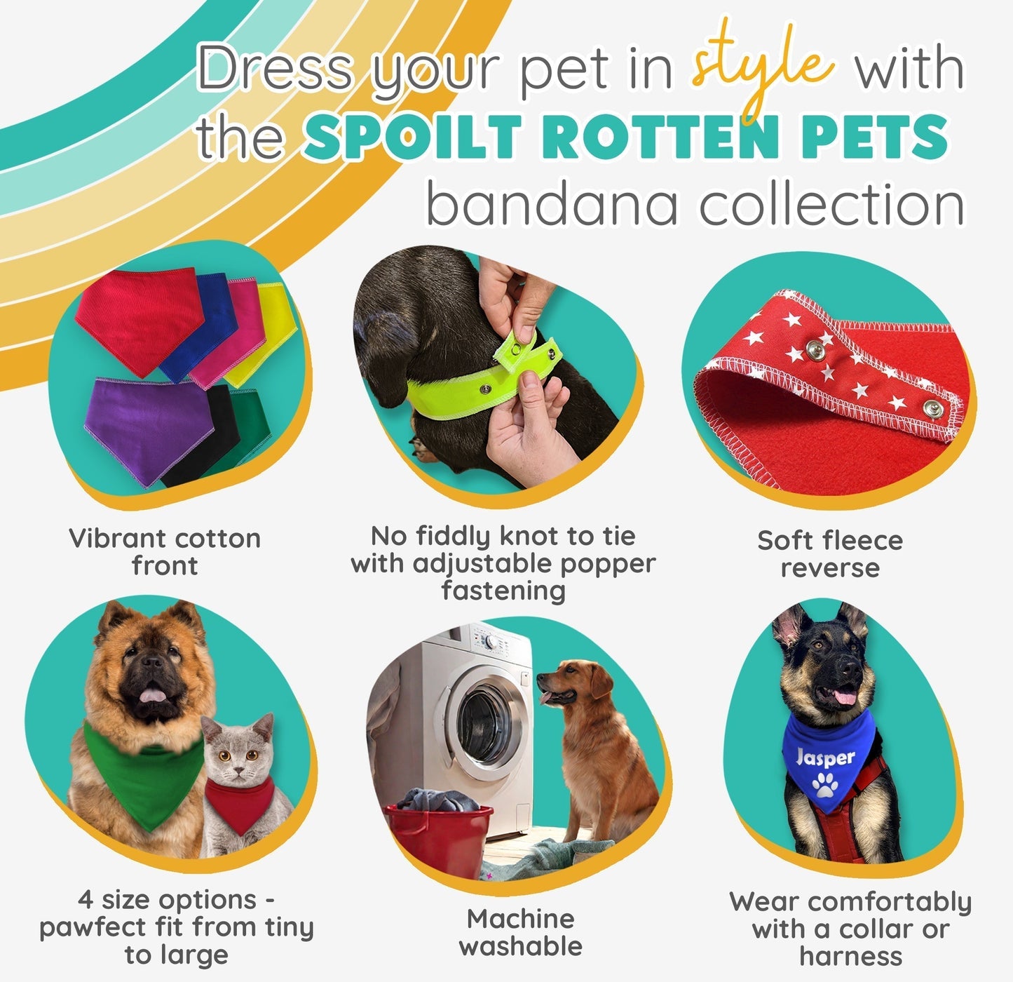 Azerbaijan Flag Dog Bandana